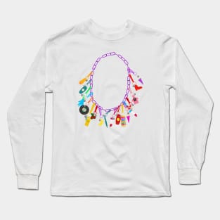 80's Charm Necklace Long Sleeve T-Shirt